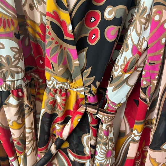 INC International Concepts Long Sleeve Cold Shoulder Size 12 Maxi Dress - Picture 11 of 11